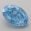 5.09 Ct. Fancy Vivid Blue Oval Lab Grown Diamond