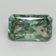 3.04 Ct. Fancy Vivid Pacific Green Radiant Lab Grown Diamond