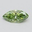 0.56 Ct. Fancy Vivid Green Marquise Lab Grown Diamond