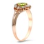 The Charline Ring, smalltop view on a hand