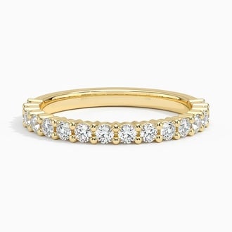 Shared Double Prong Diamond Ring (1/2 ct. tw.) in 18K Yellow Gold