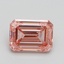 3.02 Ct. Fancy Intense Orangy Pink Emerald Lab Grown Diamond