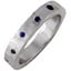 Organically Placed Sapphire Ring, smallside view