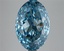 7.41 Ct. Fancy Vivid Blue Oval Lab Grown Diamond