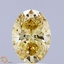 2.09 Ct. Fancy Intense Yellow Oval Lab Grown Diamond