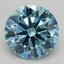 5.09 Ct. Fancy Vivid Blue Round Lab Grown Diamond