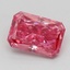 1.24 Ct. Fancy Vivid  Pink Radiant Lab Grown Diamond