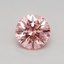 0.34 Ct. Fancy Vivid Pink Round Lab Grown Diamond