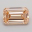 1.87 Ct. Fancy Intense Pinkish Orange Emerald Lab Grown Diamond