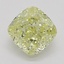 0.75 Ct. Fancy Yellow Cushion Diamond