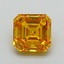 1.00 Ct. Fancy Vivid  Yellow Asscher Lab Grown Diamond