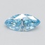0.60 Ct. Fancy Vivid Blue Marquise Lab Grown Diamond