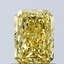 1.07 Ct. Fancy Vivid Yellow Radiant Lab Grown Diamond