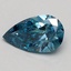 0.50 Ct. Fancy Vivid Blue Pear Lab Grown Diamond