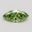 1.00 Ct. Fancy Vivid Green Marquise Lab Grown Diamond