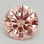 2.54 Ct. Fancy Intense Pink Round Lab Grown Diamond
