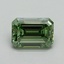3.11 Ct. Fancy Vivid Pacific Green Emerald Lab Grown Diamond