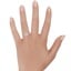 14K Rose Gold Sienna Halo Three-Quarter Coverage Diamond Ring (3/4 ct. tw.), smalltop view on a hand