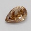 0.34 Ct. Light  Brown Pear Lab Grown Diamond