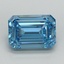 4.08 Ct. Fancy Vivid Blue Emerald Lab Grown Diamond