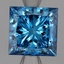 1.56 Ct. Fancy Vivid Blue Princess Lab Grown Diamond