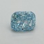 1.01 Ct. Fancy Vivid Blue Cushion Lab Grown Diamond
