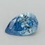 0.53 Ct. Fancy Vivid Blue Pear Lab Grown Diamond