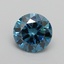 0.99 Ct. Fancy Vivid Blue Round Lab Grown Diamond