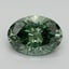 2.7 Ct. Fancy Vivid Pacific Green Oval Lab Grown Diamond