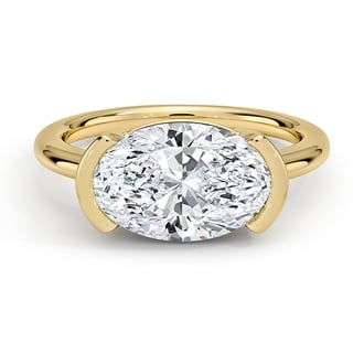 Custom Semi Bezel Diamond Ring