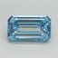 2.00 Ct. Fancy Vivid Blue Emerald Lab Grown Diamond