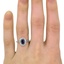 The Ara Ring, smallzoomed in top view on a hand