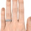 The Alexa Ring, smallzoomed in top view on a hand