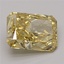 6.06 Ct. Fancy Vivid Yellow Radiant Lab Grown Diamond