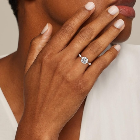 Petite Luxe Twisted Vine Diamond Ring (1/4 ct. tw.) in 18K White