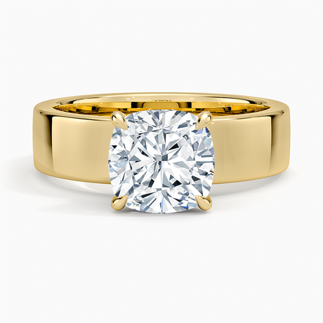 Thick Band Engagement Ring - Alden