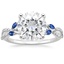 18K White Gold Luxe Willow Sapphire and Diamond Ring (1/8 ct. tw.), smalltop view