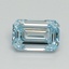 1.03 Ct. Fancy Intense Blue Emerald Lab Grown Diamond