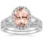 18KW Morganite Fortuna Diamond Bridal Set (2/3 ct. tw.), smalltop view