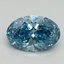 2.01 Ct. Fancy Vivid Blue Oval Lab Grown Diamond