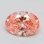 1.59 Ct. Fancy Vivid Pink Oval Lab Grown Diamond