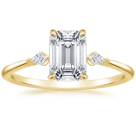 18K Yellow Gold Cometa Diamond Bridal Set