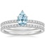 18KW Aquamarine Ballad Diamond Bridal Set (1/3 ct. tw.), smalltop view