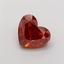 2.00 Ct. Fancy Deep Orange Heart Lab Grown Diamond