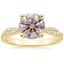 18K Yellow Gold Petite Luxe Twisted Vine Diamond Ring (1/4 ct. tw.), smalltop view