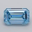 1.30 Ct. Fancy Blue Emerald Lab Grown Diamond