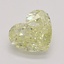 0.55 Ct. Fancy Light Yellow Heart Diamond