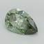 6.05 Ct. Fancy Vivid  Green Pear Lab Grown Diamond