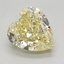2.5 Ct. Fancy Intense Yellow Heart Lab Grown Diamond