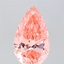 3.01 Ct. Fancy Vivid  Pink Pear Lab Grown Diamond